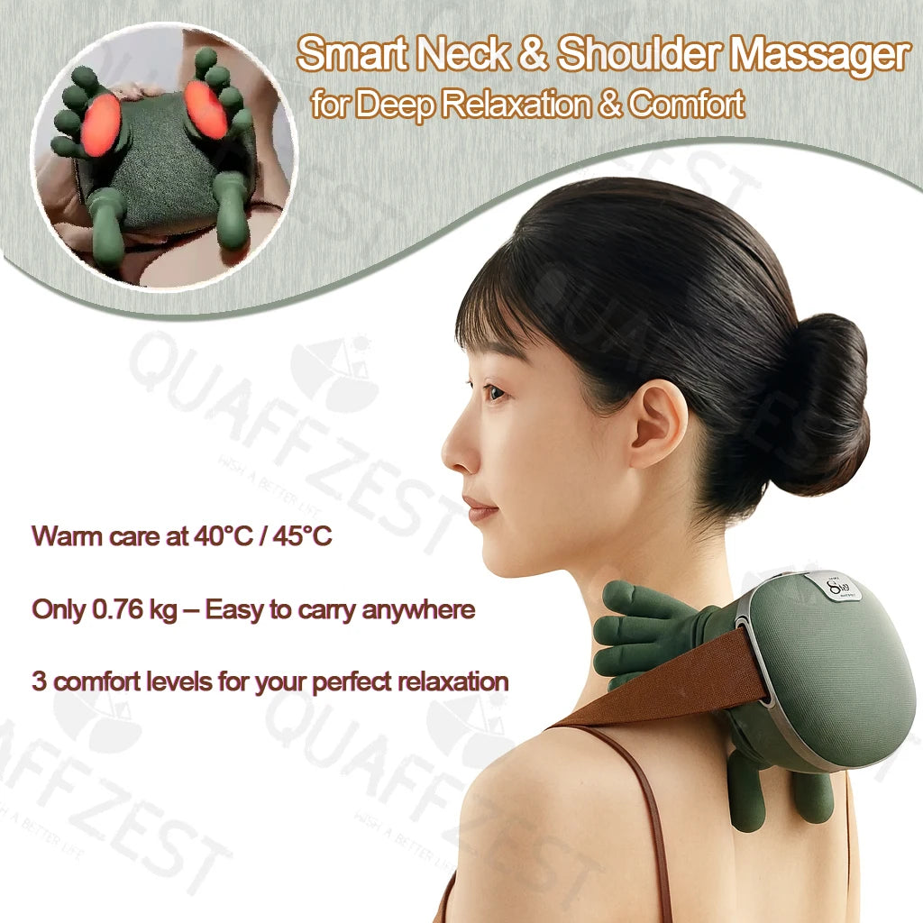 Electric Neck & Shoulder Massager | Wireless Deep Tissue Relief