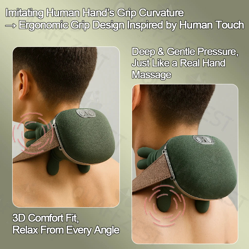 Electric Neck & Shoulder Massager | Wireless Deep Tissue Relief