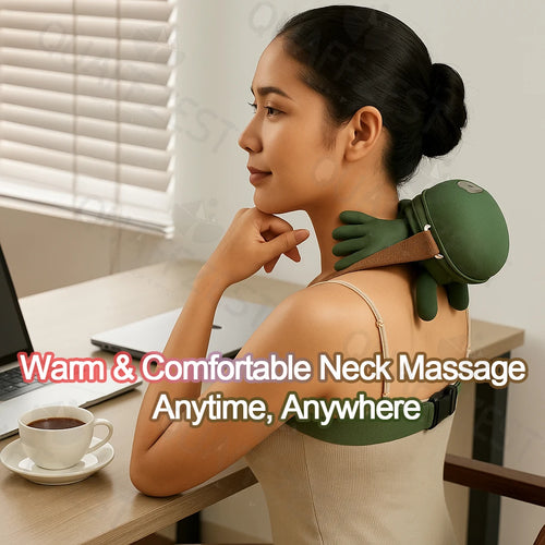 Electric Neck & Shoulder Massager | Wireless Deep Tissue Relief